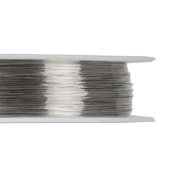 Проволока для бисера ⌀0.25 мм, 50 метров 02 серебро, Zlatka DGB-025