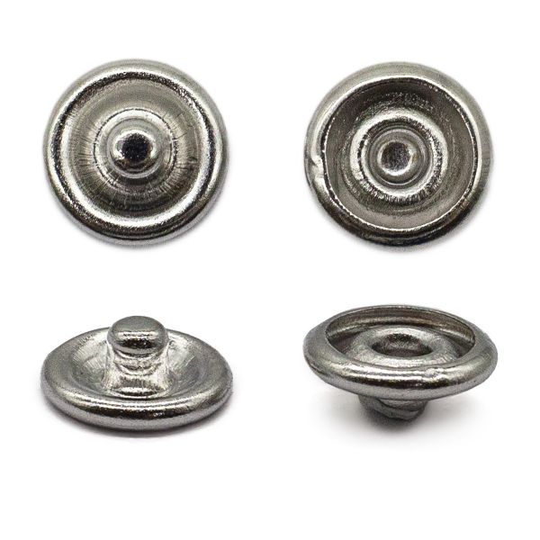 Часть кнопки рубашечной ⌀7 мм (C-часть), никель, 100 шт, BIG
