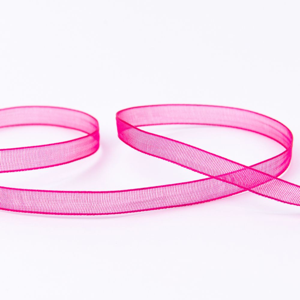 Лента капроновая (органза) _6.0 мм / 45.7 метров, 118 малиновый, Blitz OR-6