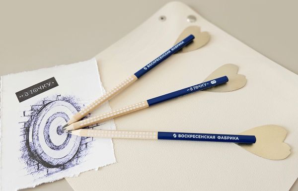 Карандаш чернографитный трехгранный заточенный ТМ (HB) 12 шт, 01 синий, ВКФ 12Д-3000