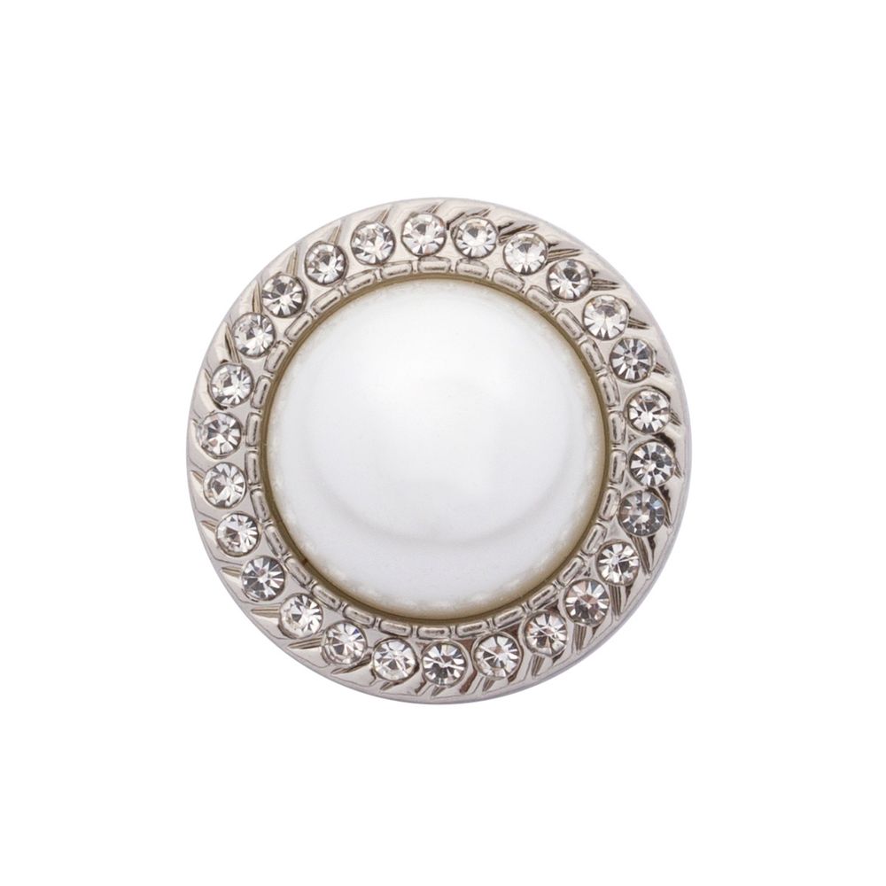 Пуговицы на ножке 28L=18 мм, металл, Silver (серебристый), 10 шт, MP15