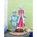 Набор для вышивания нитками МП Студия, на пластиковой канве Врачи 19х12см