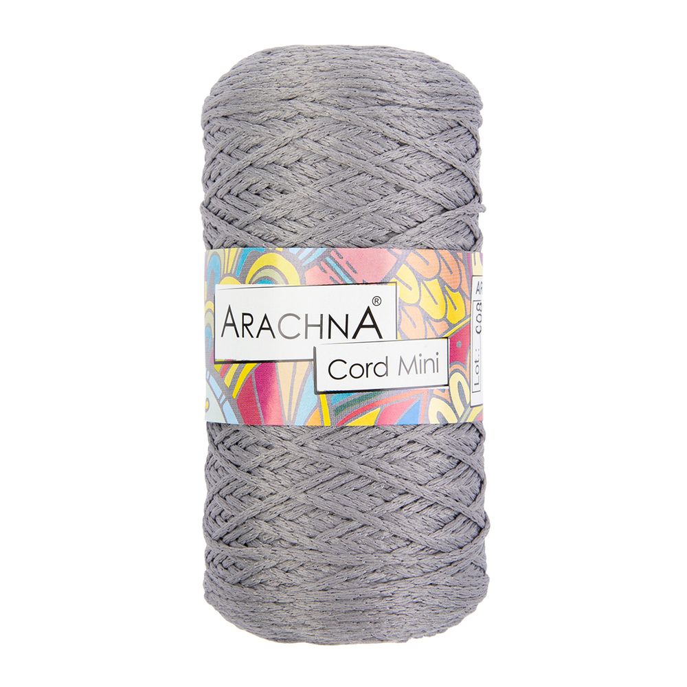 Пряжа Arachna Cord Mini / уп.3 мот. по 75г, 200 м, 03 св.серый