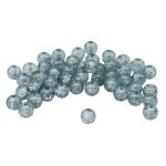 Бусины стекло ⌀8 мм, кракле, 46 шт, Astra&Craft, SY 52 серый, 1301138