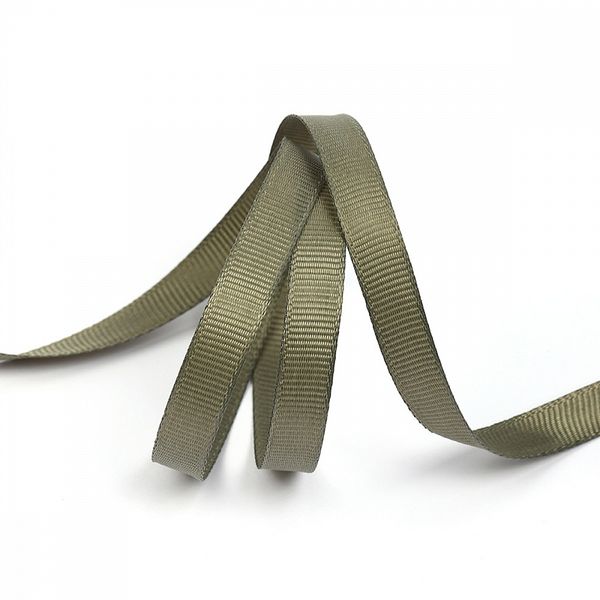 Лента репсовая (в рубчик) 10.0 мм, 569 хаки уп. 27,4м