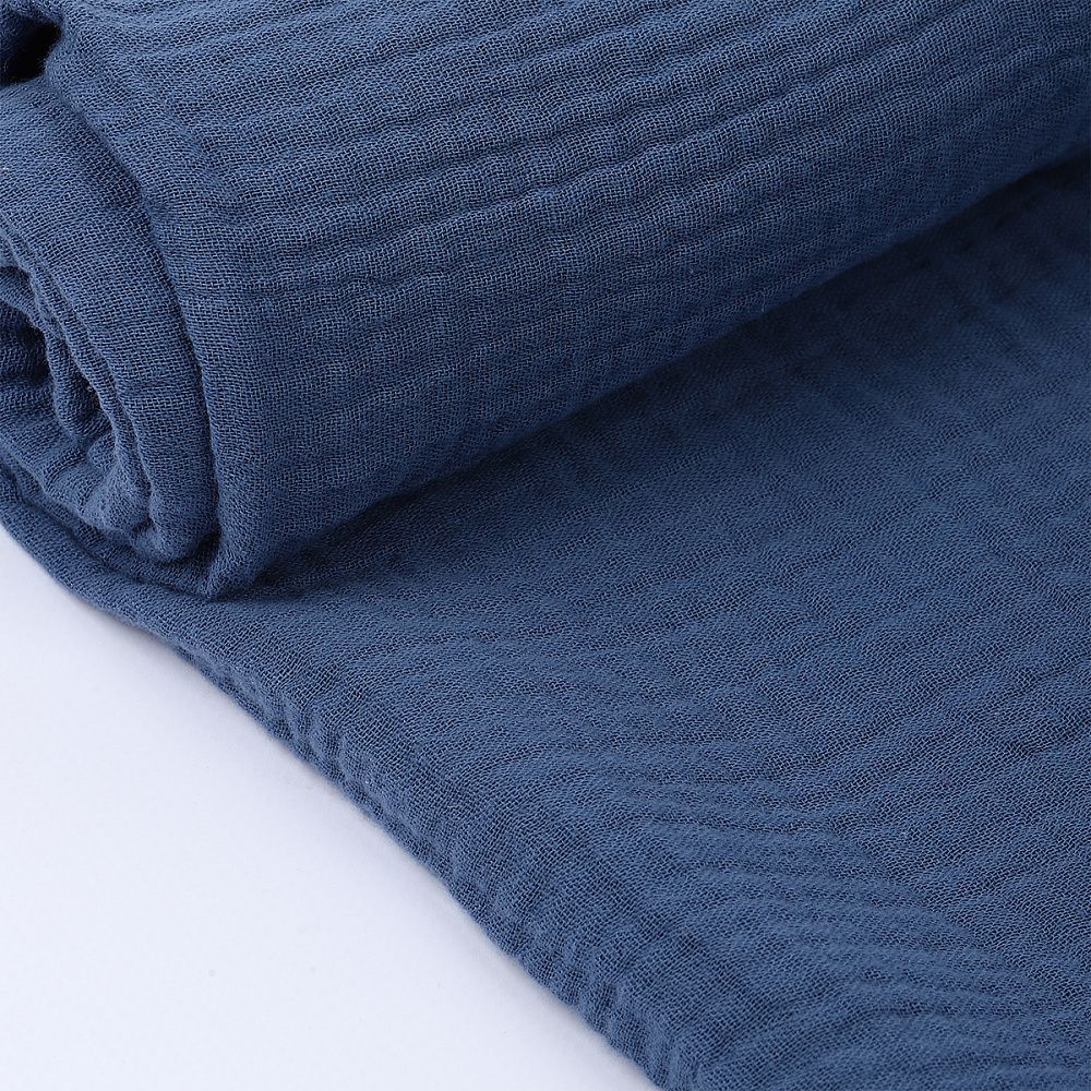 Муслин 125 г/м², 130 см / 2 метра, TBY.Mus.24723.67.2, цв.67 бл.синий