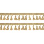 Бахрома отделочная 50.0 мм / 10 метров, с кистями 195 св.бежевый