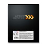 Тетрадь ученическая общая, матовая ламинация + тиснение золотой фольгой, A5+ 48 л. на скобе 65 г/м², белизна 100%, 10 шт, клетка в термоусадочной пленке, 000731 Активный спорт, Светоч 48ТЕТк-008