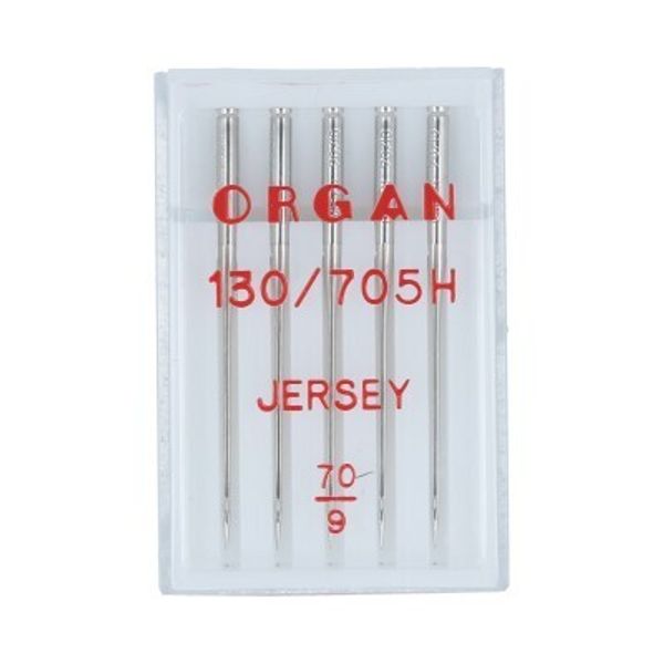 Иглы для швейных машин для джерси 130/705 Н, №70, 5 игл, в пенале 5205070 70, ORGAN