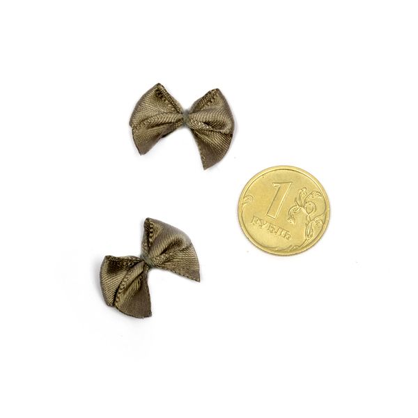 Бантики пришивные 1 см, 100 шт, 25 шиншилла