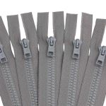 Молния трактор Arta Т6 (6 мм) 1 зам., разъем., 50 см, цв. 074 серый, уп.5 шт