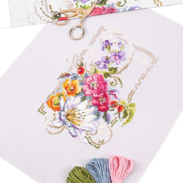 Набор для вышивания нитками Чудесная игла, Счастливого июля 15х21 см