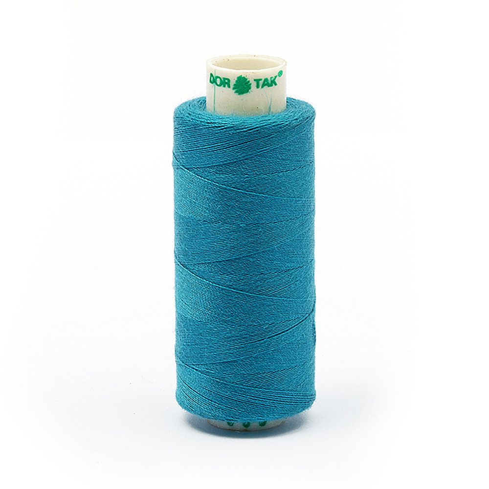 Нитки швейные бытовые Dor Tak 40/2, 366 м / 10 кат., 688 голубой