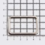 Рамка прямоугольная металл 40 мм /49х30 мм/ никель, ГУ12749, 4 шт