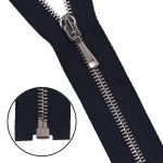 Молния металл Т2 (2 мм) 1 зам., разъем., 70 см, никель, 233 т.синий, 1 шт