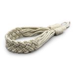Подхваты шторные Макраме (L65см/ ширина 4см) (6 молочный) К-15