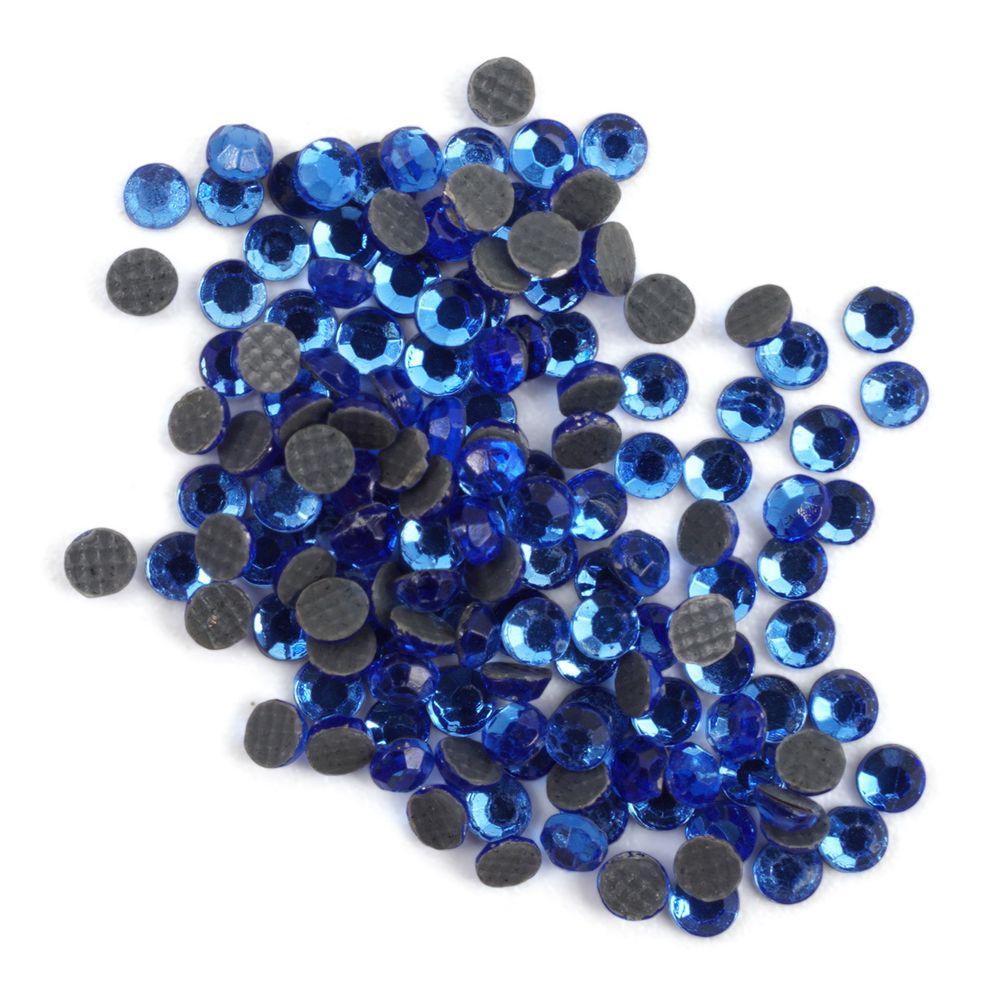 Стразы термоклеевые, 2 мм, ss6, 150 шт/упак (117 св.синий)