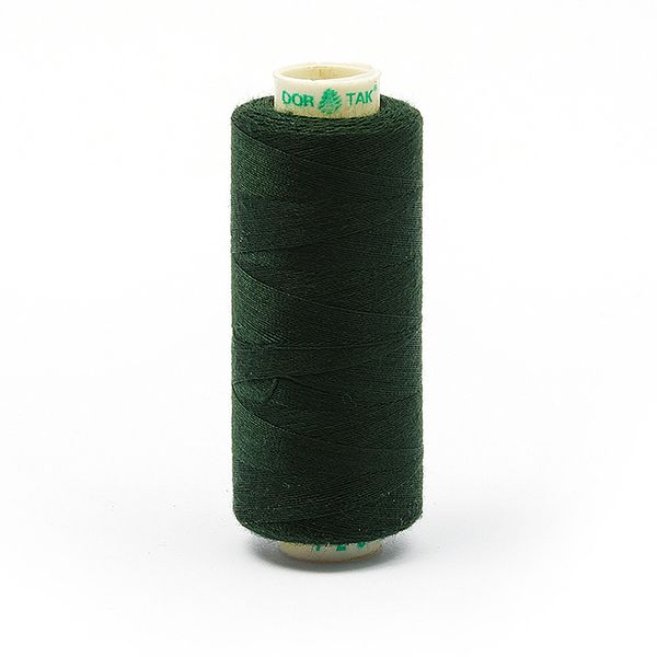 Нитки швейные бытовые Dor Tak 40/2, 366 м / 10 кат., 726 зеленый