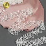 Кружево гипюр (плетёное) 35 мм, 0800 цв.01 белый уп.13,7м, Kruzhevo