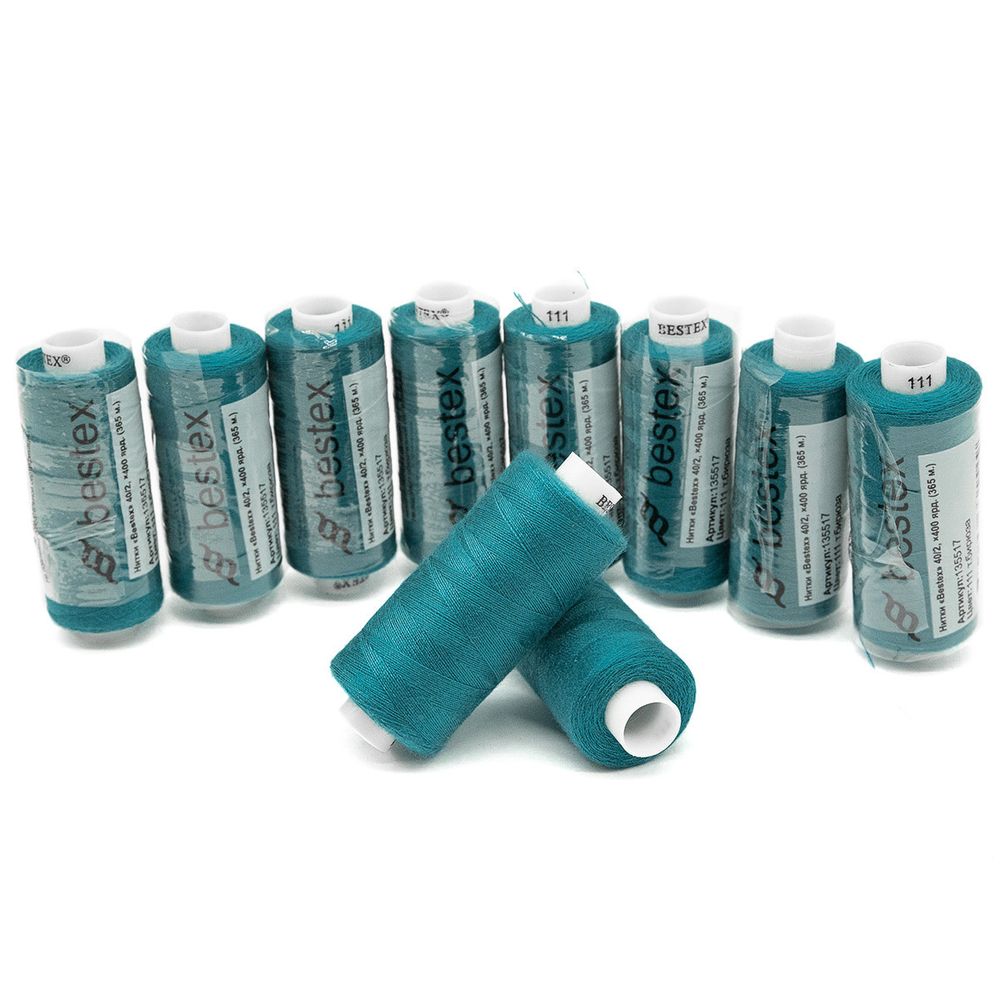 Нитки швейные бытовые Bestex 40/2, 365 м (400 ярд) / 10 кат., 111 мурена