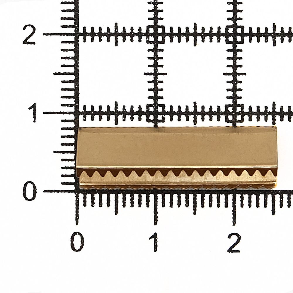 Зажим для ленты/стропы 7х25 мм, золото, 50 шт