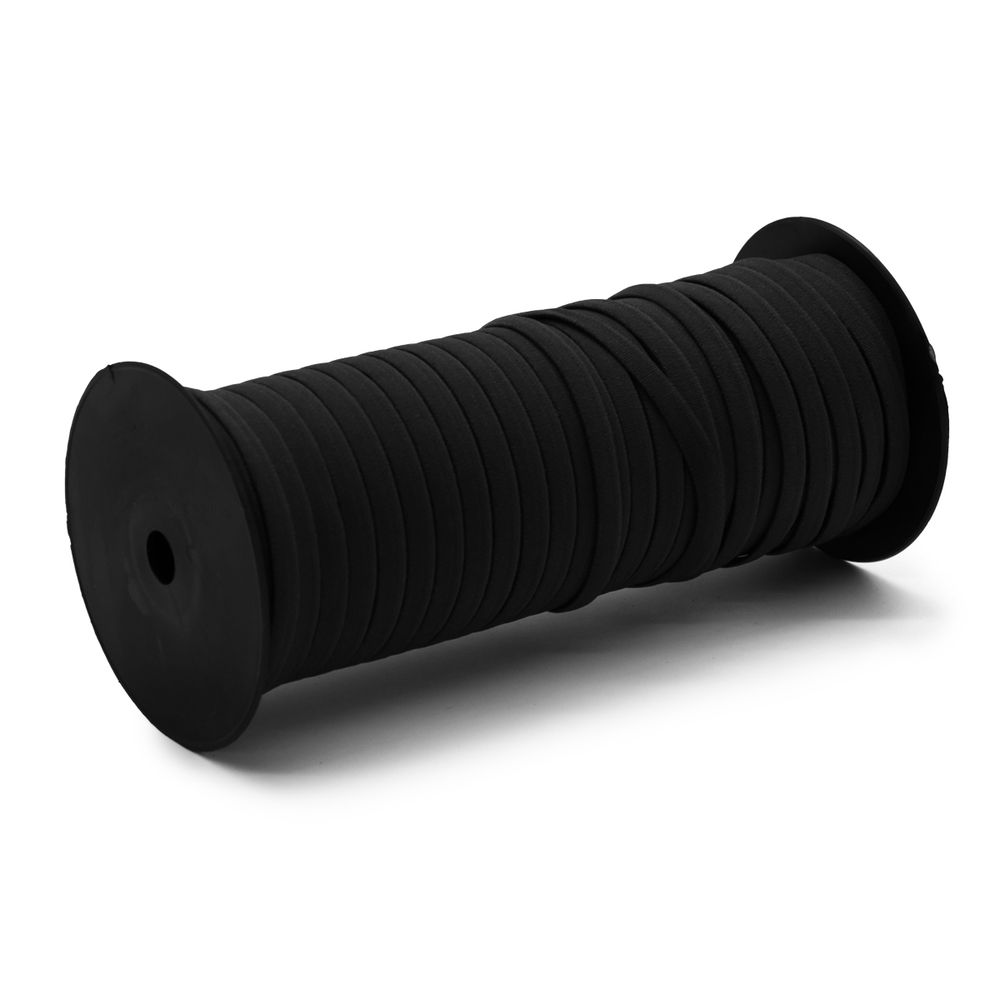 Резинка бельевая (бретелечная) 7.0 мм / 50 метров, черный