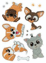 Наклейки декоративные Фрея ALVN-121, Щенки, 19.5х14 см