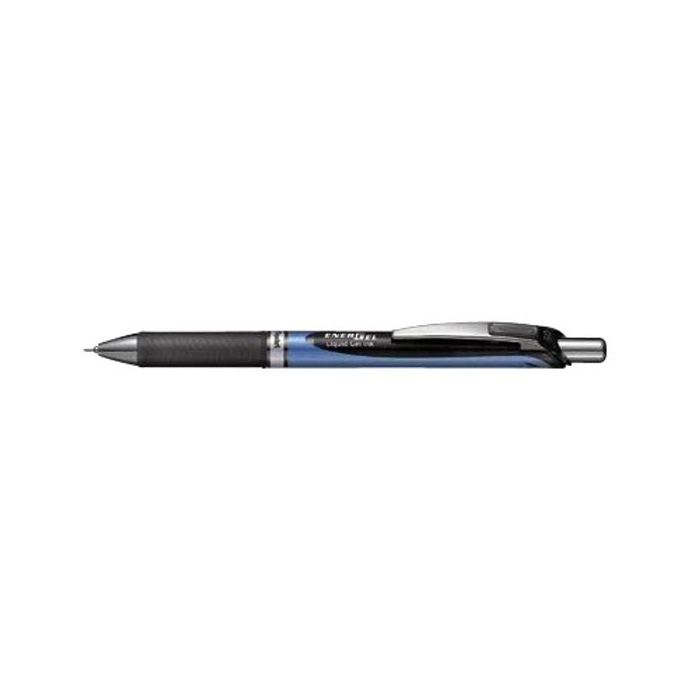 Ручка гелевая автоматическая Energel 0.5 мм, 12 шт, BLN75-AO черный стержень, Pentel