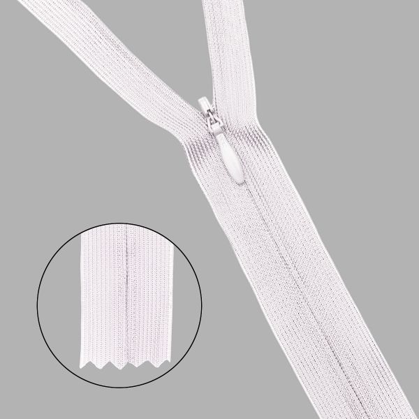 Молния потайная (скрытая) Т3 (3 мм) 1 зам., н/раз., 20 см, розовый, 31228 / 20, 10 шт