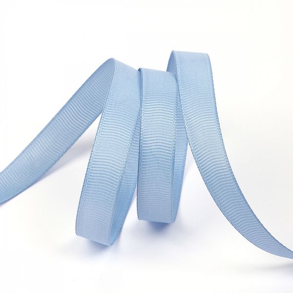 Лента репсовая (в рубчик) 12.0 мм, 332 голубой, уп. 27,4м