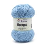 Пряжа Astra Premium (Астра Премиум) Панда (Panda) / уп.2 мот. по 100 г, 240 м, 515 св.голубой