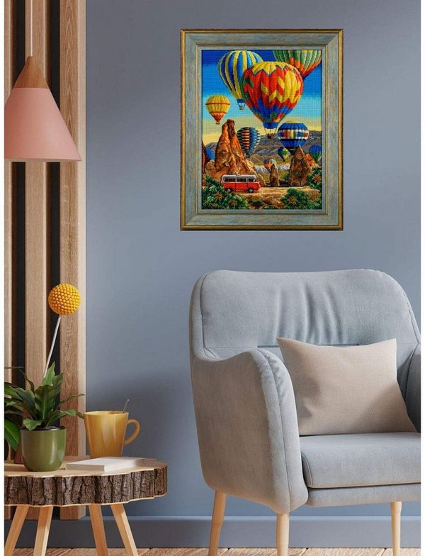 Набор для вышивания нитками Риолис, Фестиваль в Каппадокии 30х40 см