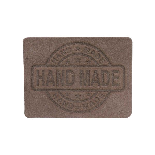 Термоаппликация из кожи Hand Made 7х5,25см, 100% кожа, 53 светлый шоколад