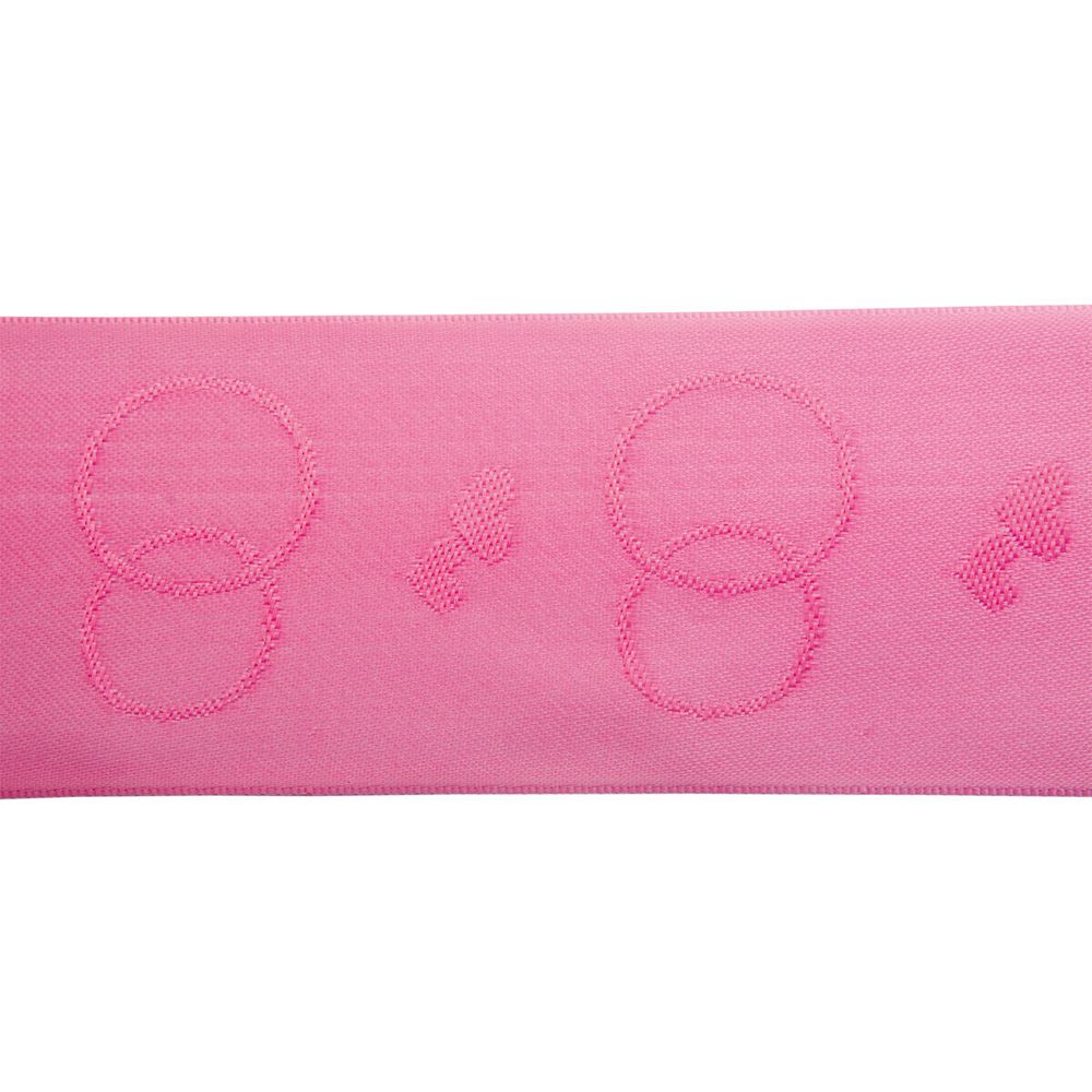 Лента атласная 1-сторонняя 60.0 мм / 20±1 метров, С2785 яр.розовый, Красная лента