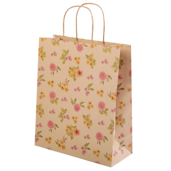 Подарочный крафт-пакет 150 г/м², 27.5х33х12 см, 12 шт, 03, Stilerra BKYM