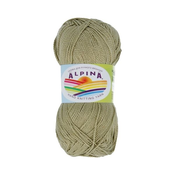 Пряжа Alpina Holly / уп.10 мот. по 50г, 200м, 167 оливковый