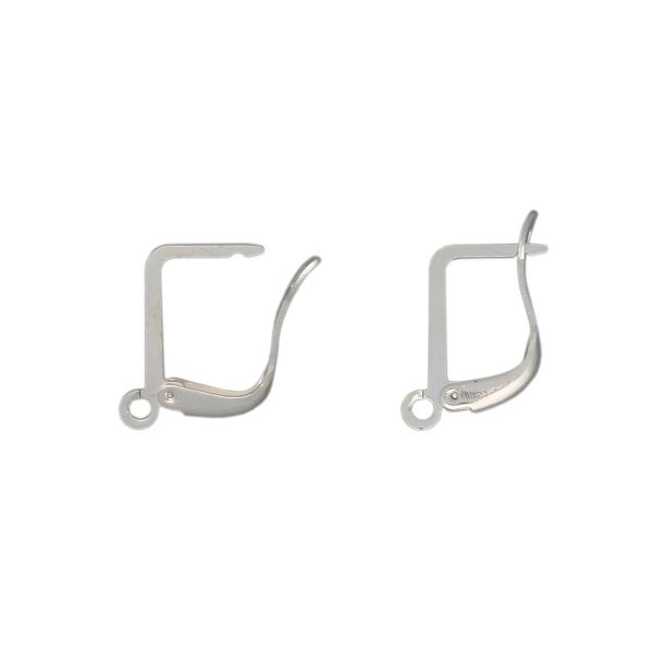 Основа с английским замком, 13,5 мм, 4 шт (серебро) OTH1516