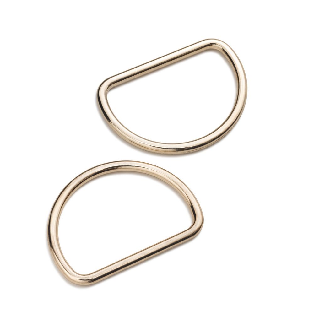 Полукольцо литое металл внутр. 40 мм (внешн. 45х34 мм), 2 шт, цв.светлое золото, Prym