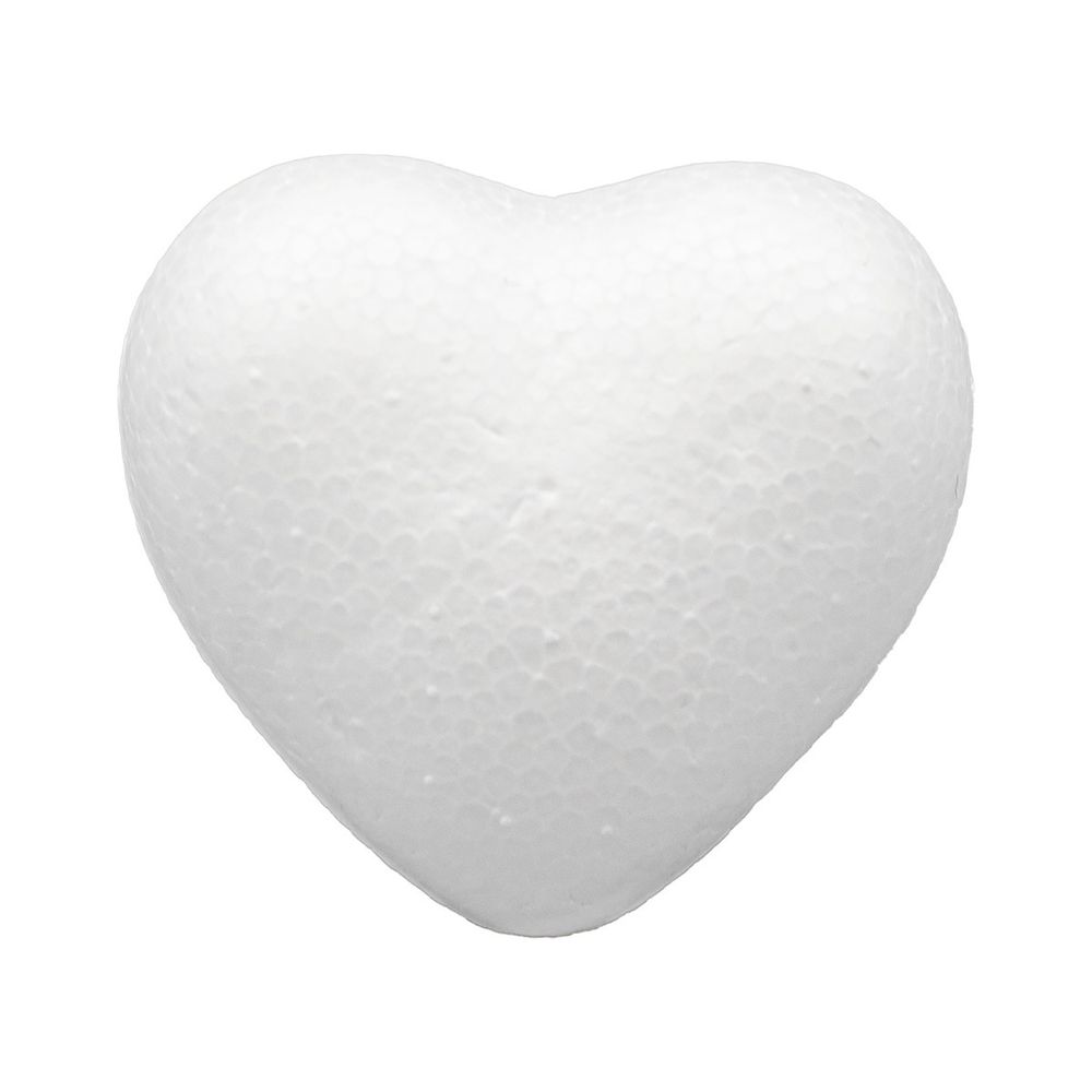 Заготовка из пенопласта Сердце полное, 5см, 10 шт