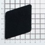 Заплатки пришивные из замши, ромб 6х8,4см с перфорацией, 2 шт, 100% кожа, 20 черный, 59115