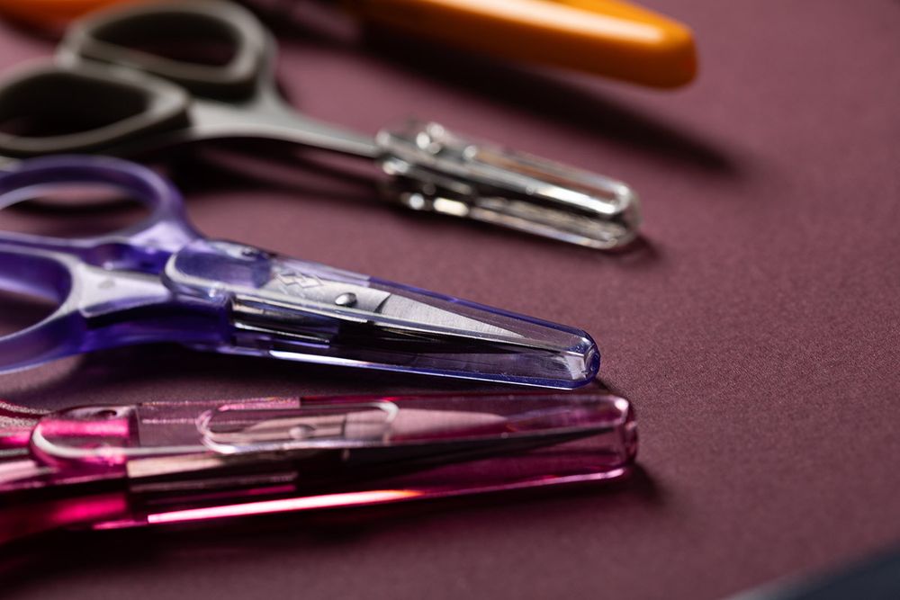 Ножницы рукодельные 8.9 см, с прорезиненными ручками, Gamma ROS-04