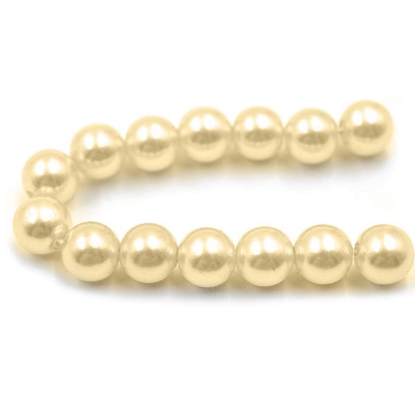 Бусины пластик (жемчуг) ⌀10 мм, 25 г, Astra&Craft, 003 NL телесный