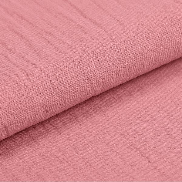 Хлопок крэш 90 г/м², 150 см / 5 метров, TBY.Caw.73.5, цв.ягодный