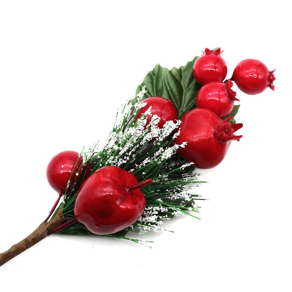 Ветка сосновая с ягодами, 28см