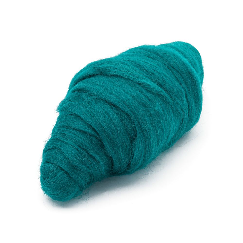 Шерсть для валяния полутонкая, 50 гр., Astra&Craft, 041 изумруд
