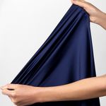 Атлас стрейч для нижнего белья 107 г/м², 125 см / 1 метр, 0180 цв.061(05) темно-синий