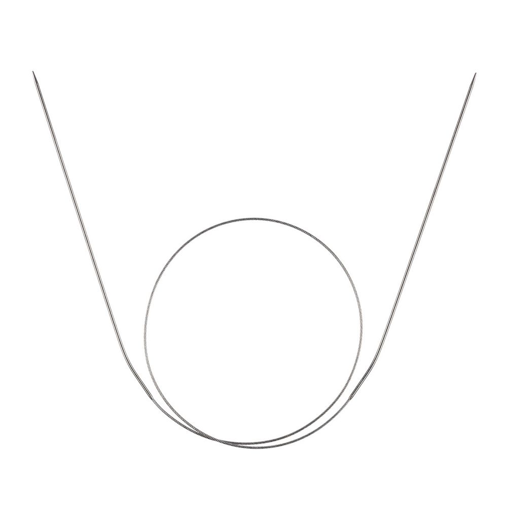 Спицы круговые металл ⌀1.2 мм, 50 см, 1 шт, с металлической леской, Gamma MKJ-R