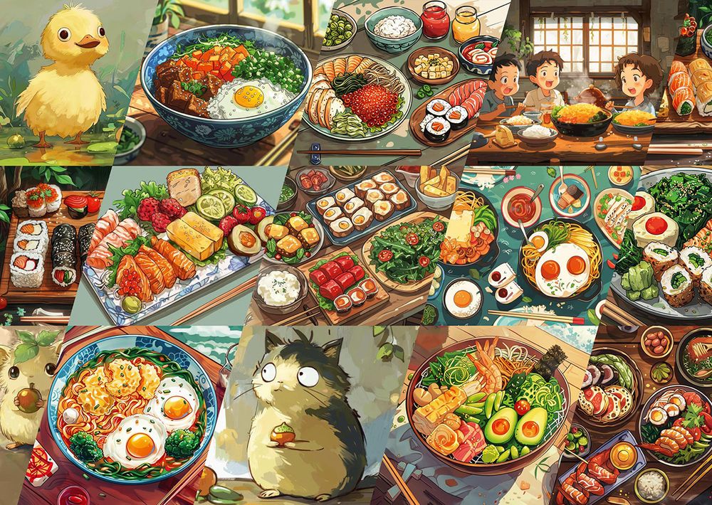 Пазл 1000 элементов, Вкус азиатской жизни, Фрея PZL-1000/58