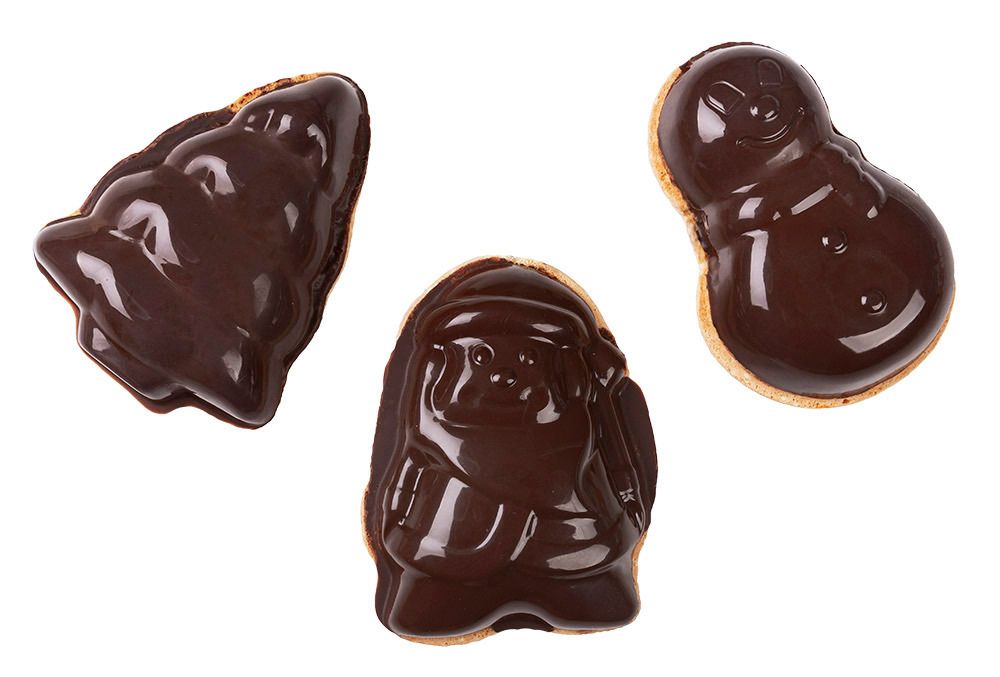 Форма силиконовая для пирожных 30.2х26х2.5 см, новогодняя -6 ячеек, S-Chief SPC-0324