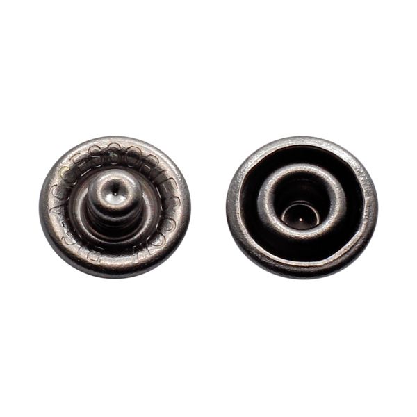 Часть кнопки рубашечной ⌀11 мм (C-часть), чер.никель, 100 шт, S090527, BIG